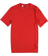 Reebok Mens Workout Ready Tech Basic T-Shirt, Red, Medium