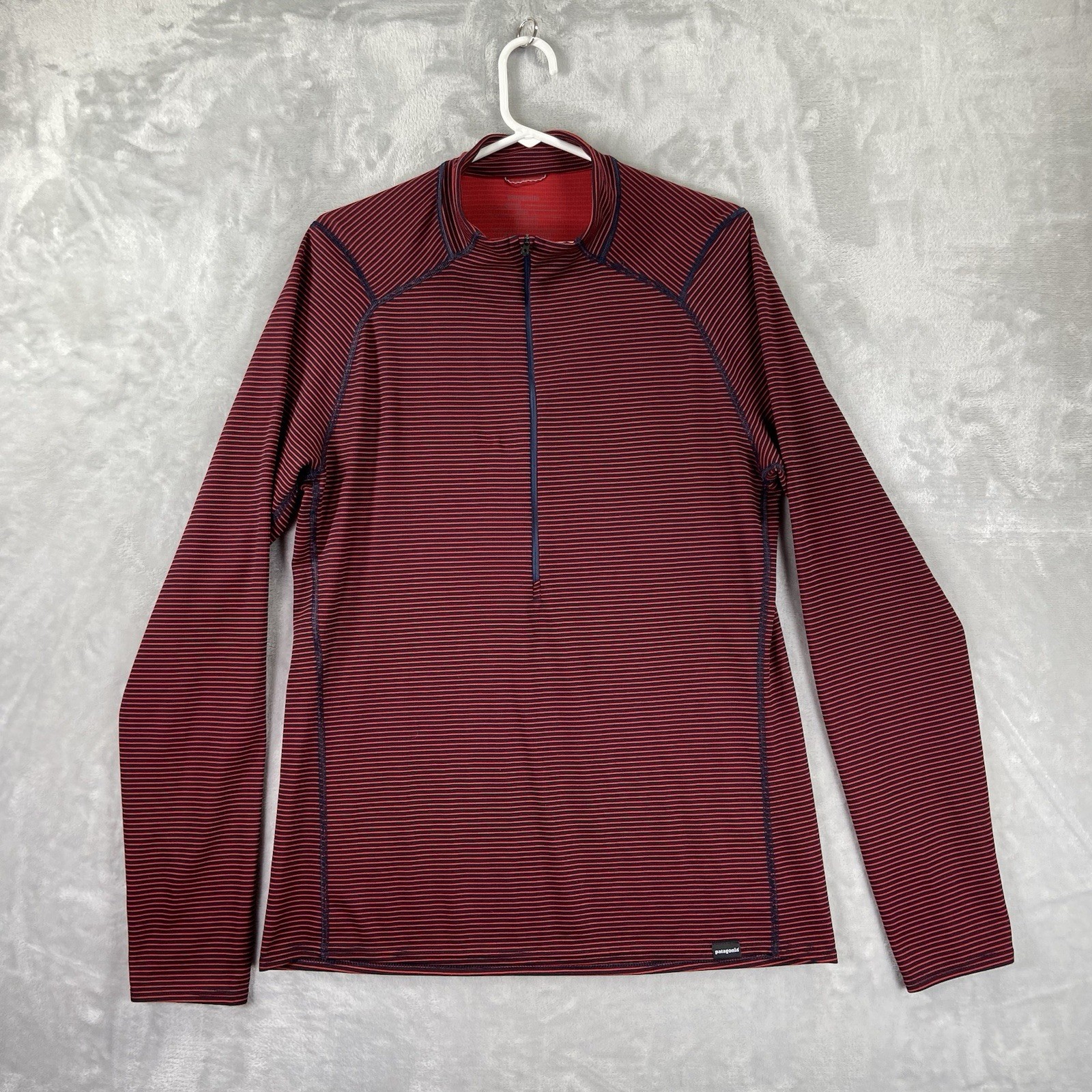 Patagonia Shirt mens Large 1/2 Zip Capilene 2 Lightweight Polartec Red Baselayer gallery