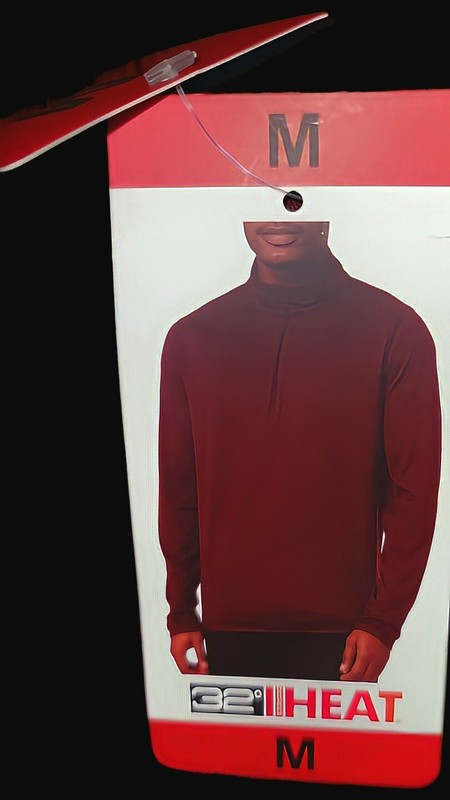 32 Degrees Men’s Quarter Zip Stretch Comfort Pullover, M, RED gallery