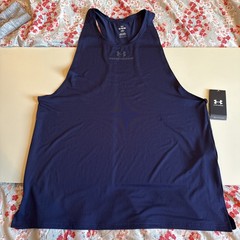 NWT Under Armour RUSH Vanish Energy Men’s XL Tank Top Navy Blue 1382802