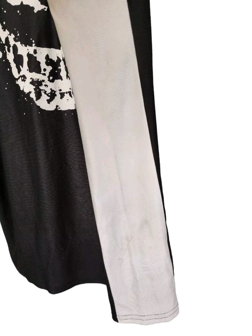 Rare Vintage Disturbed Black & White Basketball Nu Metal Band Jersey - Large gallery