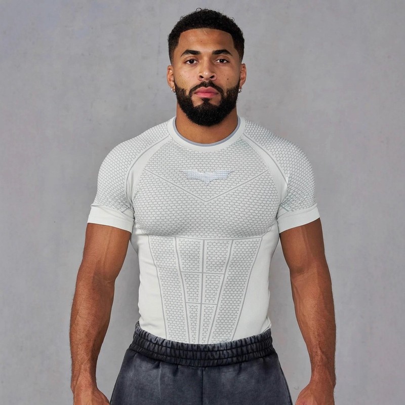 YOUNGLA4259 Bat@man Men's Skinny T-Shirt Jogger Sport Quick-Drying Short Sleeves gallery