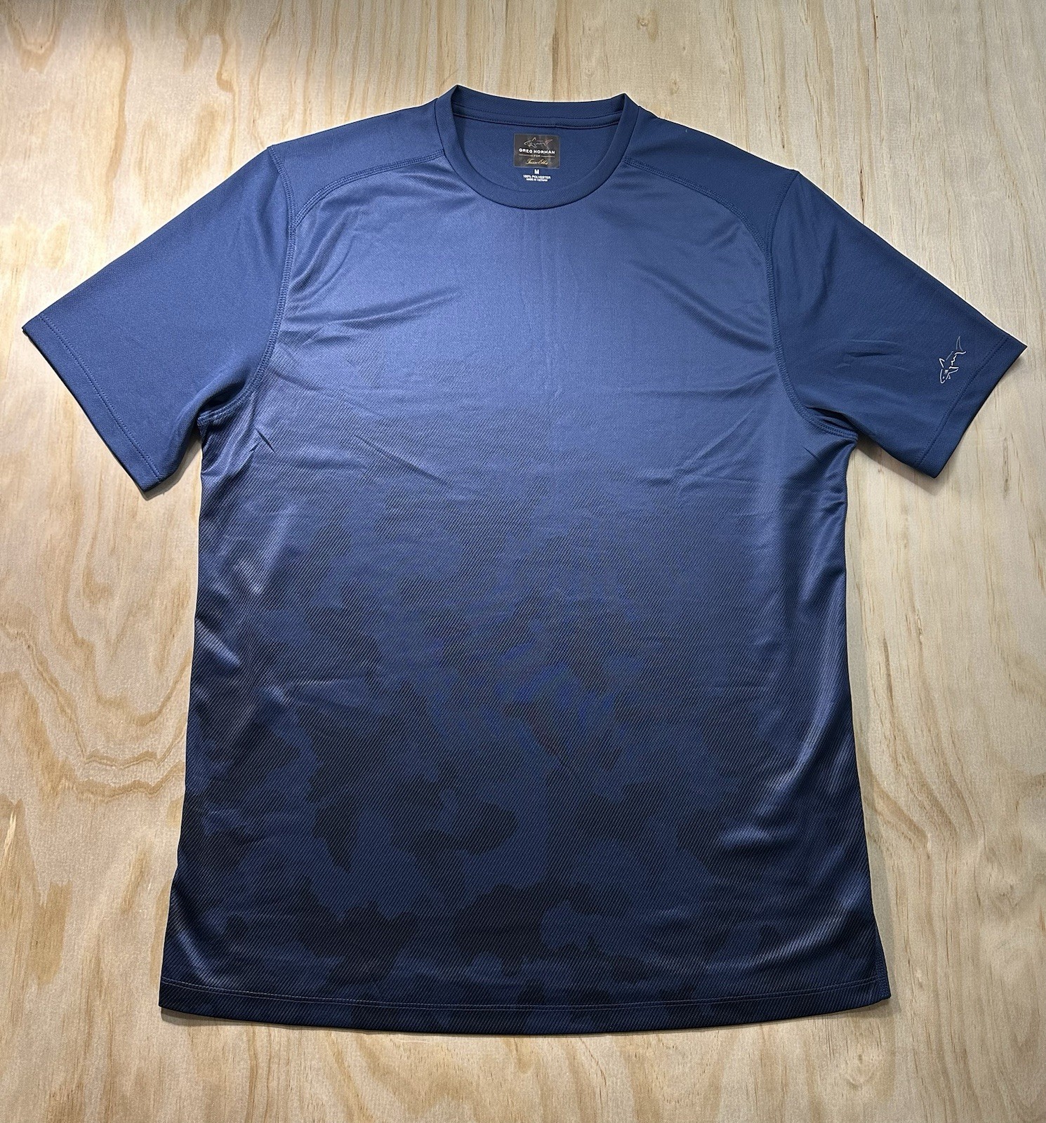 Greg Norman Tasso Elba Men’s Medium Shirt Blue Short Sleeve Athletic Training M gallery