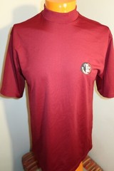 B5 Nike Golf Mock Neck Vintage Shirt Red Size Large FSU Florida State Seminoles