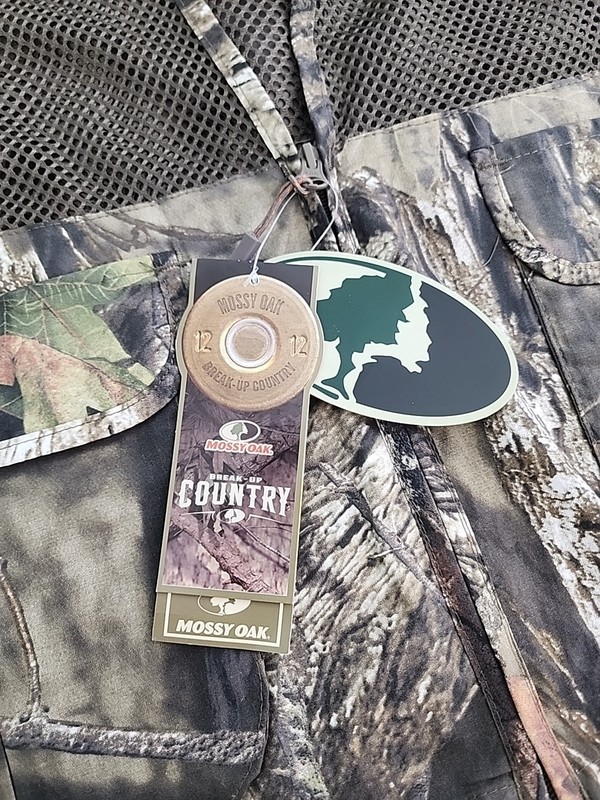 Mossy Oak Mens Dove Vest M/L Break Up Country Camo Game Bag Breathable NWT gallery