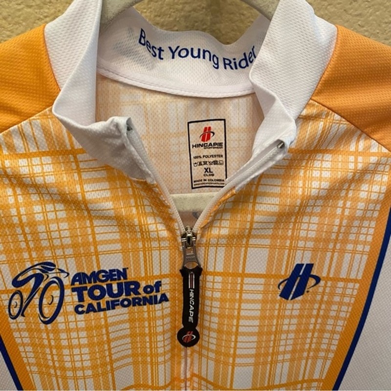 HINCAPIE Men Yellow Rabobank Full Zip Cycling Jersey Size XL gallery