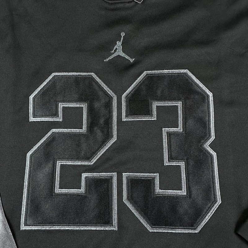 Jordan Brooklyn Hockey Collegiate Jersey Black Sliver Men’s Size M HV0109-010 gallery