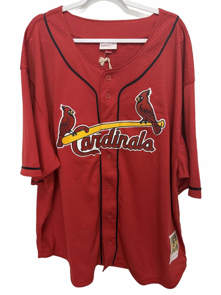 Mitchell & Ness McGwire #25 Red Baseball Jersey 3XLB New $190
