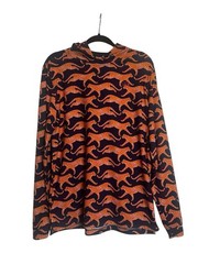 Good Good Golf Men’s Pullover Hoodie Small Orange Cheetah Print