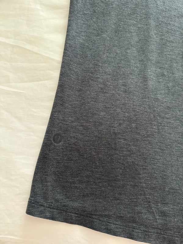 Men’s Lululemon 5 Year Basic Long Sleeve Henley Large Heathered Black gallery