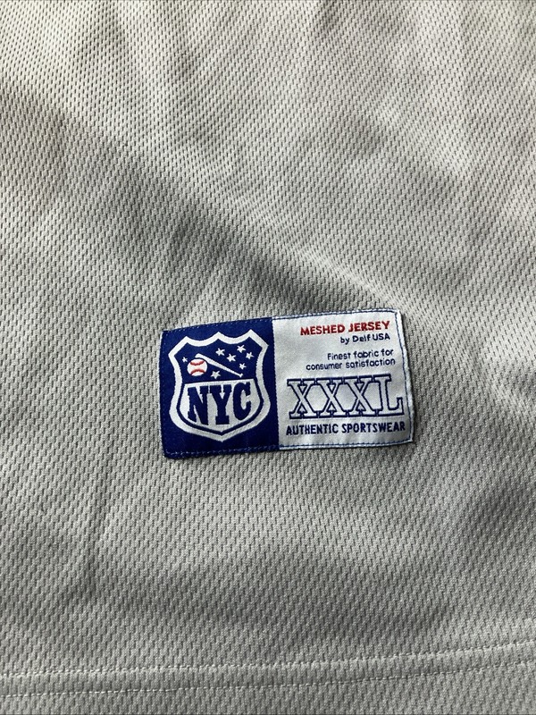 DELF New York #2 Dark Blue/Lite Blue Accents Baseball Style Jersey Shirt 3X gallery