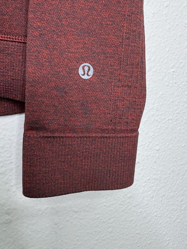Lululemon Engineered Warmth Long Sleeve Pullover Merino Wool Lined M/L Red gallery