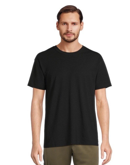 Athletic Works Men's Moisture Wicking Rich Black Tri-Blend Small T-Shirt 1164 gallery