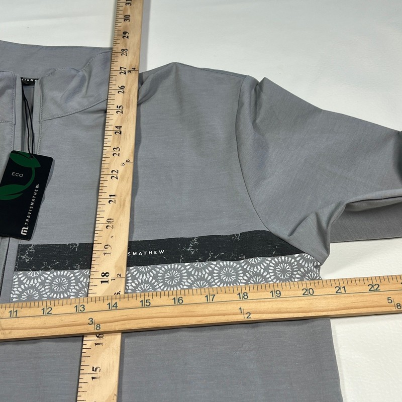 Travis Mathew Sit And Sip Pullover Men S Grey Performance Slim Fit New Eco Sport gallery