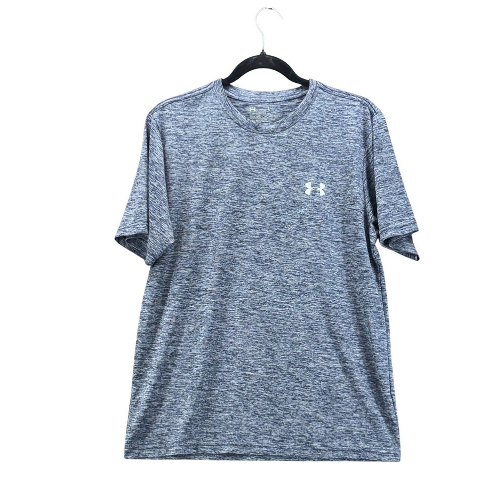 Under Armour Performance Shirt Large Heathered Loose Fit HeatGear Athletic Gym