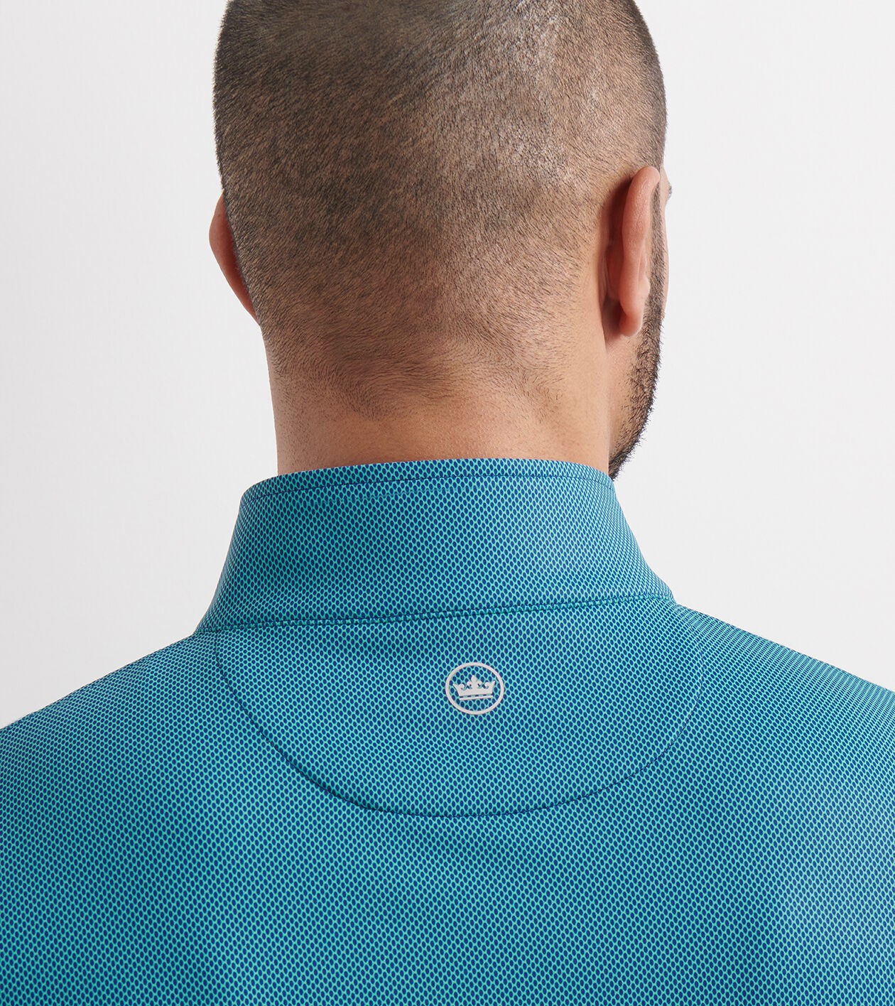 $150 NWT PETER MILLAR Men's Perth Birdseye Performance Quarter-Zip Sweater Large gallery