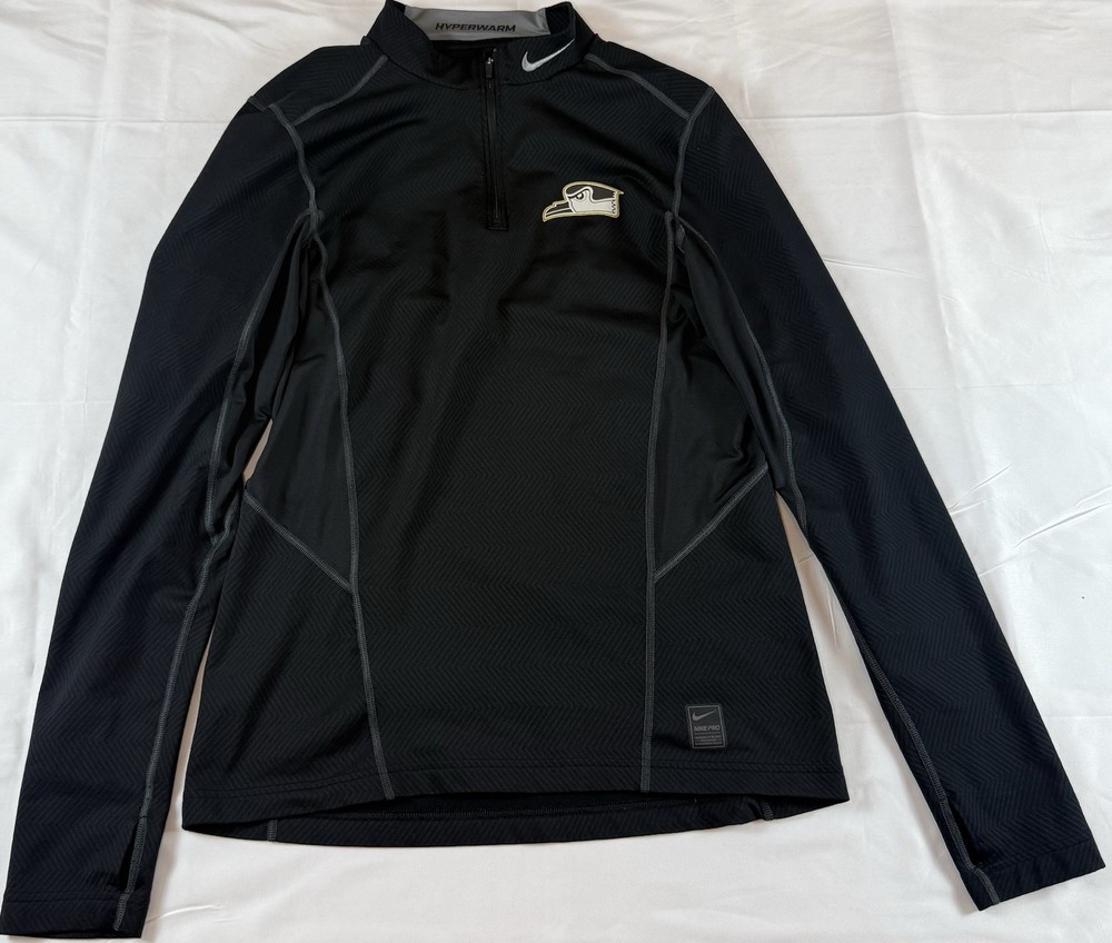 Nike Pro Hyperwarm 1/4 Zip Pullover Black Men’s Size M