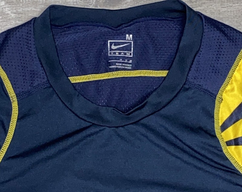 Kobe Bryant Blue Yellow Mamba Athletic Shirt Mens Size M Nike Team Long Sleeve gallery