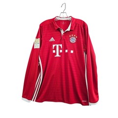 Adidas Bayern Munchen Vidal home Jersey Large Red Long Sleeve Bundesliga Soccer