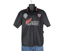 Saints Studio Saints Airways Black Graphic Soccer Jersey Men’s Medium NWT