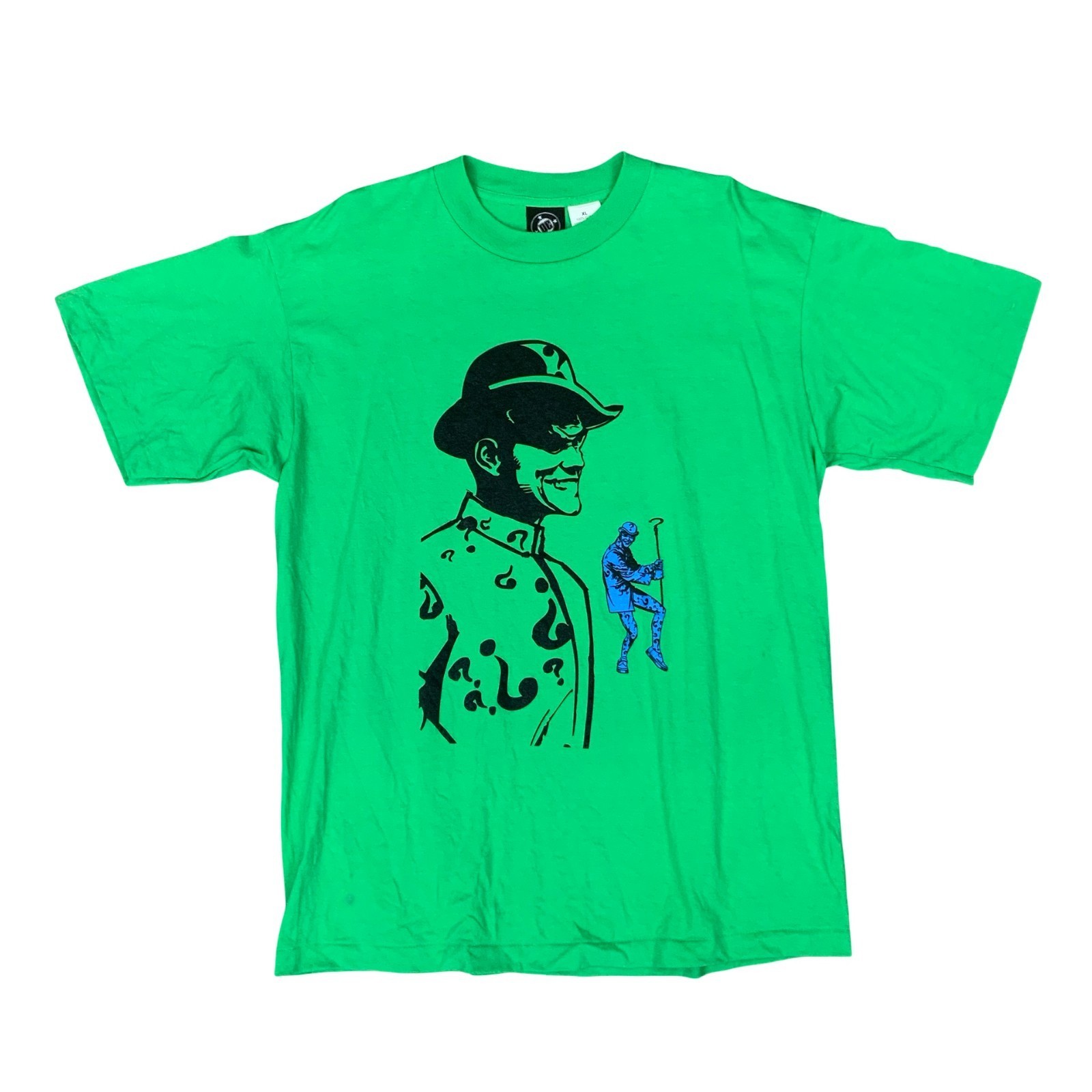 Vintage 1990s DC Comics The Riddler Batman Green Single Stitch Graphic Tee XL gallery
