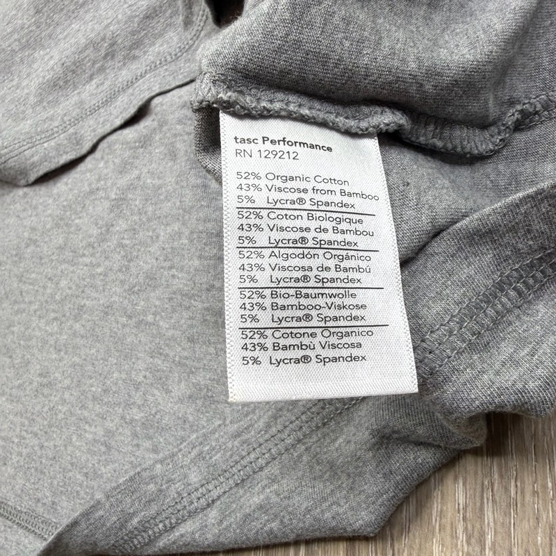 Tasc Mens Gray Crew Neck Performance Carrollton Long Sleeve T-Shirt Size XL gallery