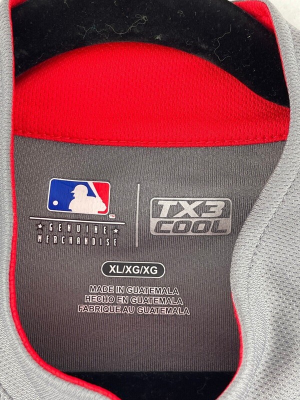 Genuine Merchandise XL MLB Cardinals Shirt Top Gray TX Cool Long Sleeve A37-08 gallery