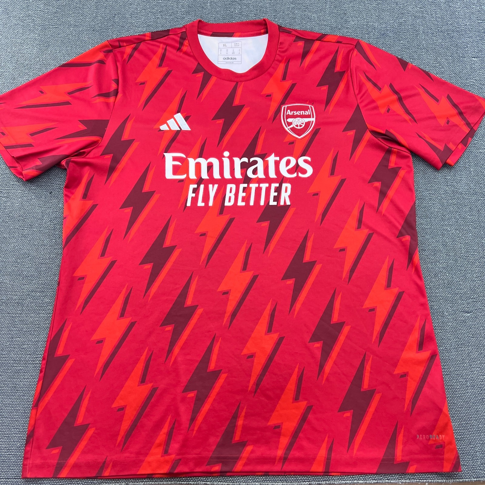 Arsenal 2023 2024 Pre Match Football Jersey Mens XL Adidas Shirt Camiseta gallery