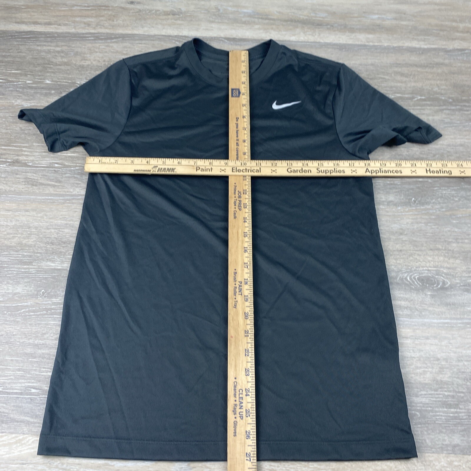 Nike Mens Cotton Crewneck Solid Dri-FIT Training T-Shirt Grey Small DX0989-060 gallery