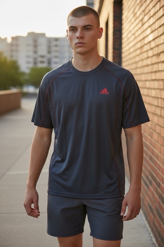 adidas Workout Climalite DriFit Shirt Mens Size Grey 2XL NWT gallery