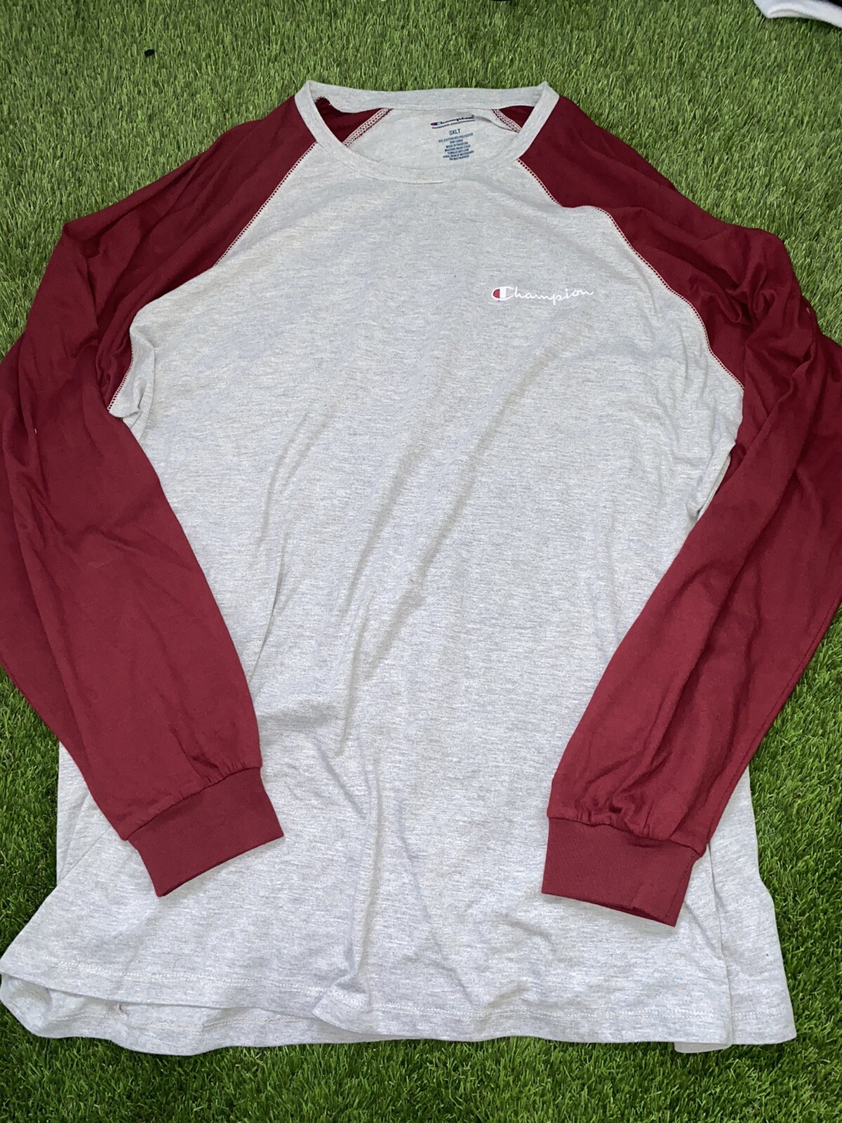 CHAMPION MENS BIG AND TALL LONG SLEEVE T SHIRT SIZE 3XLT NWOT gallery