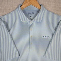 JOHNNIE O x DESERT MTN SCOTTSDALE Mens XL Performance Polo Shirt Green Blue