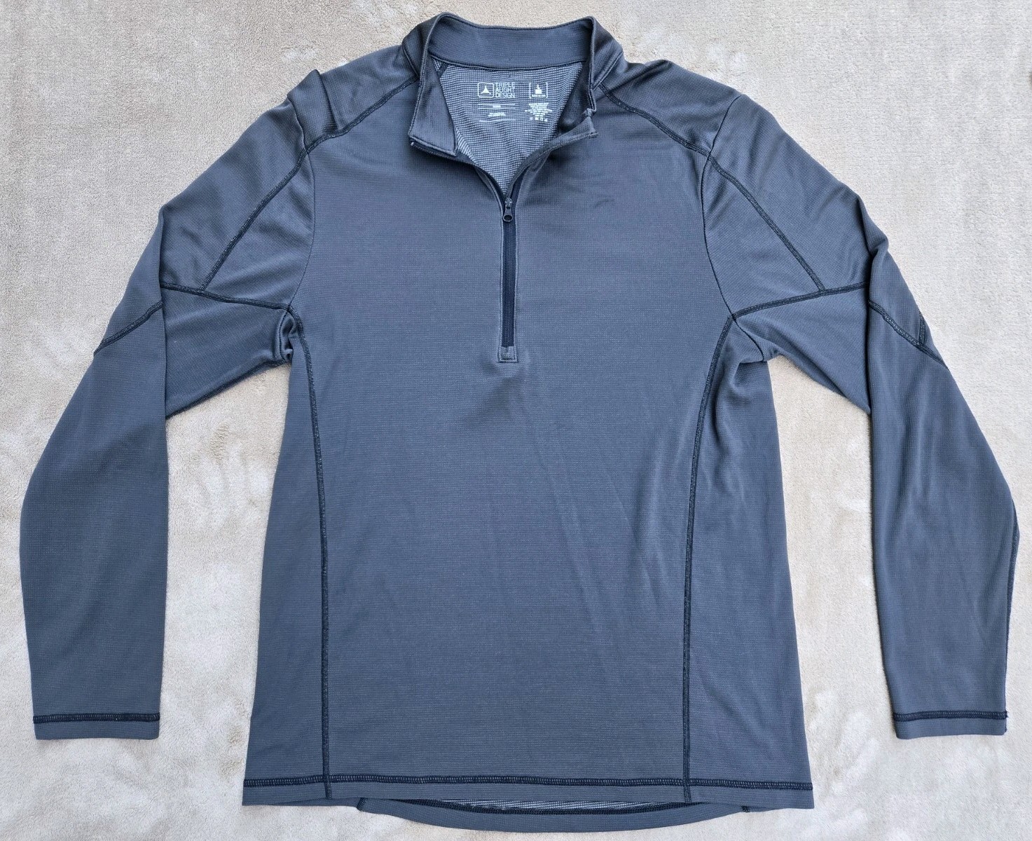 Triple Aught Design Merino Wool Blend Quarter Zip Long Sleeve Shirt sz Large gallery