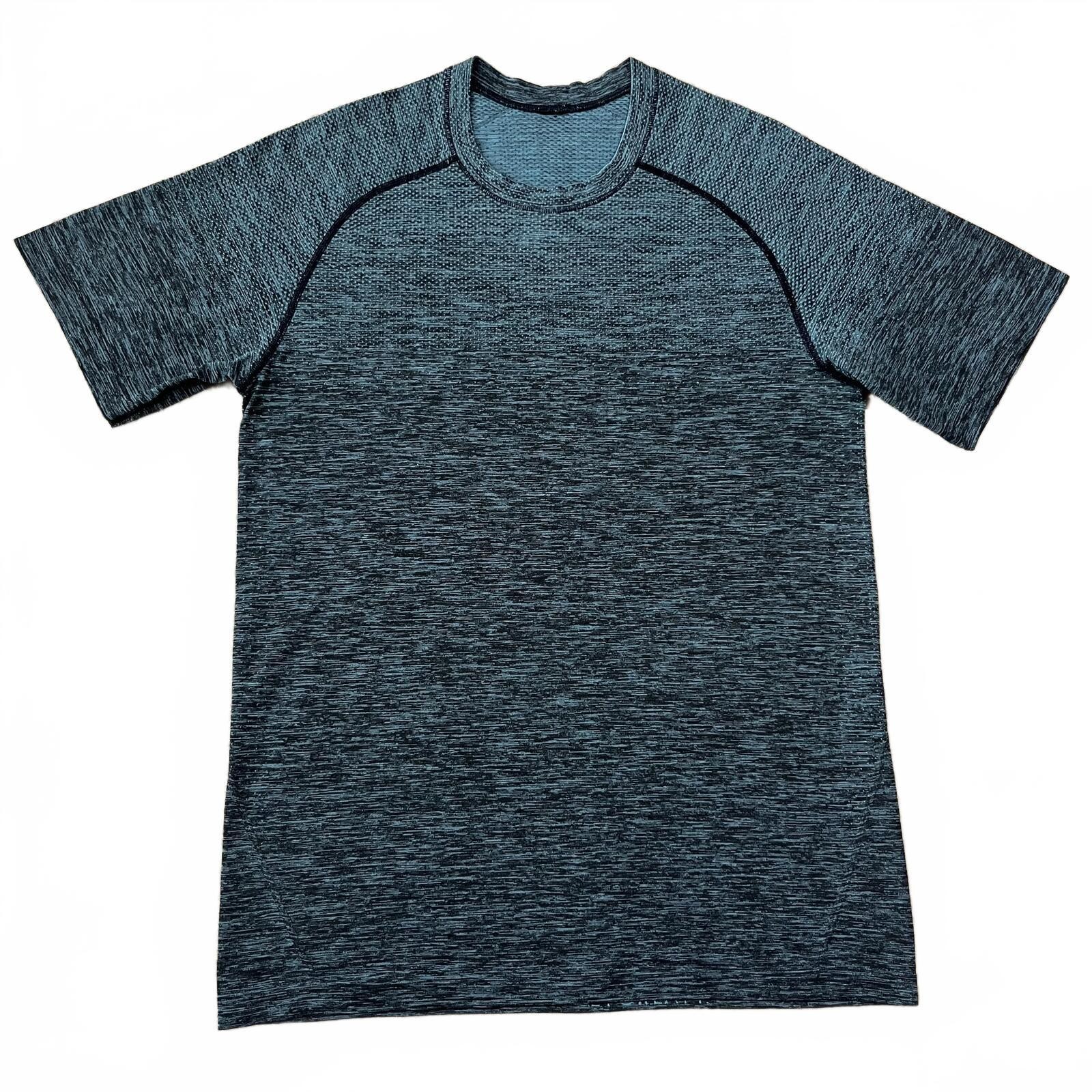 Lululemon Mens Metal Vent Tech Green Black Heathered T Shirt Size Small gallery