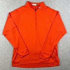KJUS Keano Half Zip Pullover Golf Stretch Mens 54 XL Orange Performance