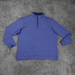 Rhoback 1/4 Zip Pullover Mens XXL Herringbone Jacquard Performance Long Sleeve