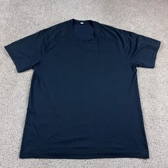 Lululemon Shirt Mens Extra Large Blue Metal Vent Check Training Weightlifting