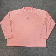 Peter Millar 1/4 Zip Pullover Mens Large Pink Striped Drirelease Natural Touch