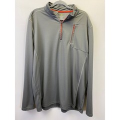 NordicTrack Gray Quarter Zip Pullover Gorpcore Activewear Outdoor Utility XXL