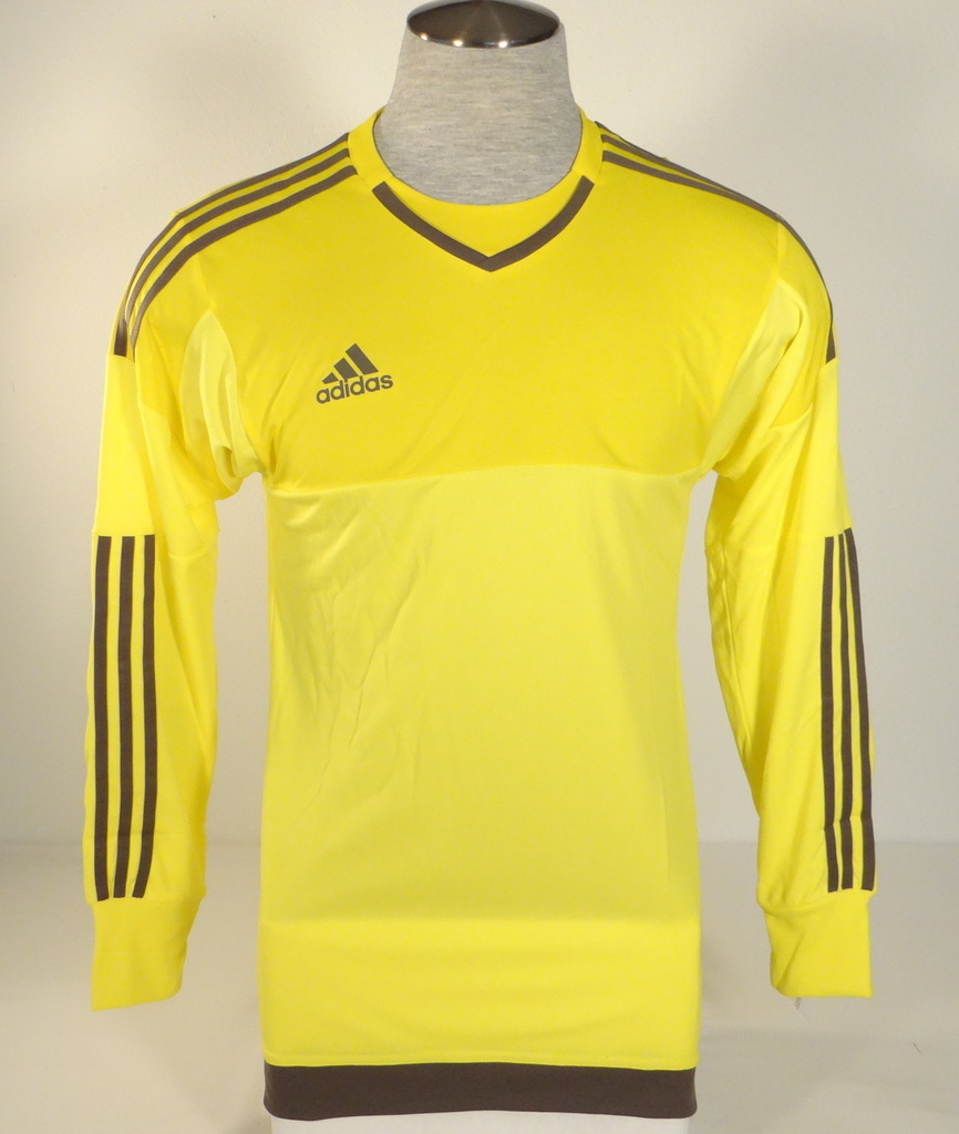Adidas AdiZero Top 15 GK Yellow & Gray Long Sleeve GoalKeeper Jersey Men's NWT gallery