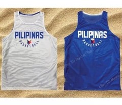 Retro Clarkson #6 Pilipinas Basketball Jersey Training Shirts White Blue Custom