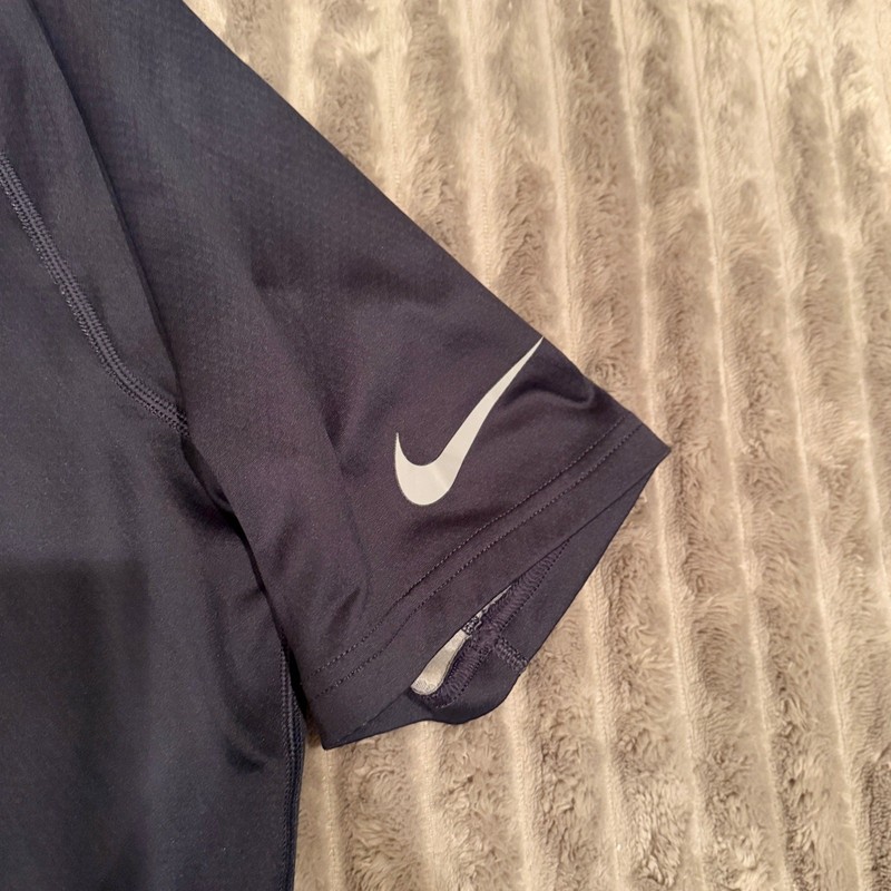 Men’s Nike Pro Dri-FIT Short Sleeve Compression Shirt Size Large Charcoal Gray gallery