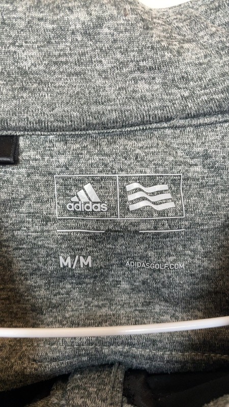 Adidas Grey Golf Hybrid 1/4 Zip Polyester Casual size M Mens Classic Adidas Golf gallery