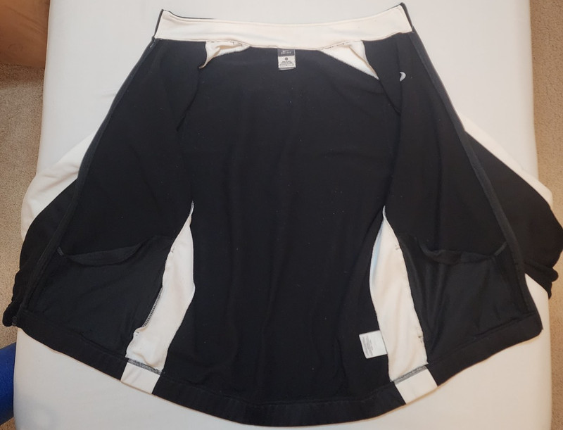 Nike DriFit Black Longsleeve Fullzip Athletic Jacket w/Zipper Pockets Mens Large gallery
