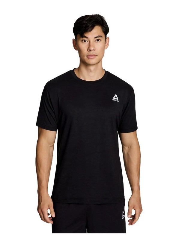 REEBOK Mens Delta Core Short Sleeve Tee Moisture Wicking Navy Sizes S, 2XL, 3XL gallery