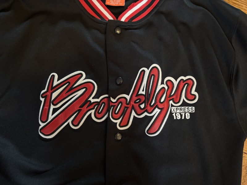 Brooklyn Xpress Baseball/Bask Jersey Black 1970 Front L 14-16 Hip Hop Men's Med? gallery