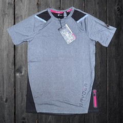 Spyder Active Men’s SMALL T-Shirt Breathable Quick Dry Stretch Gray Black SPM202