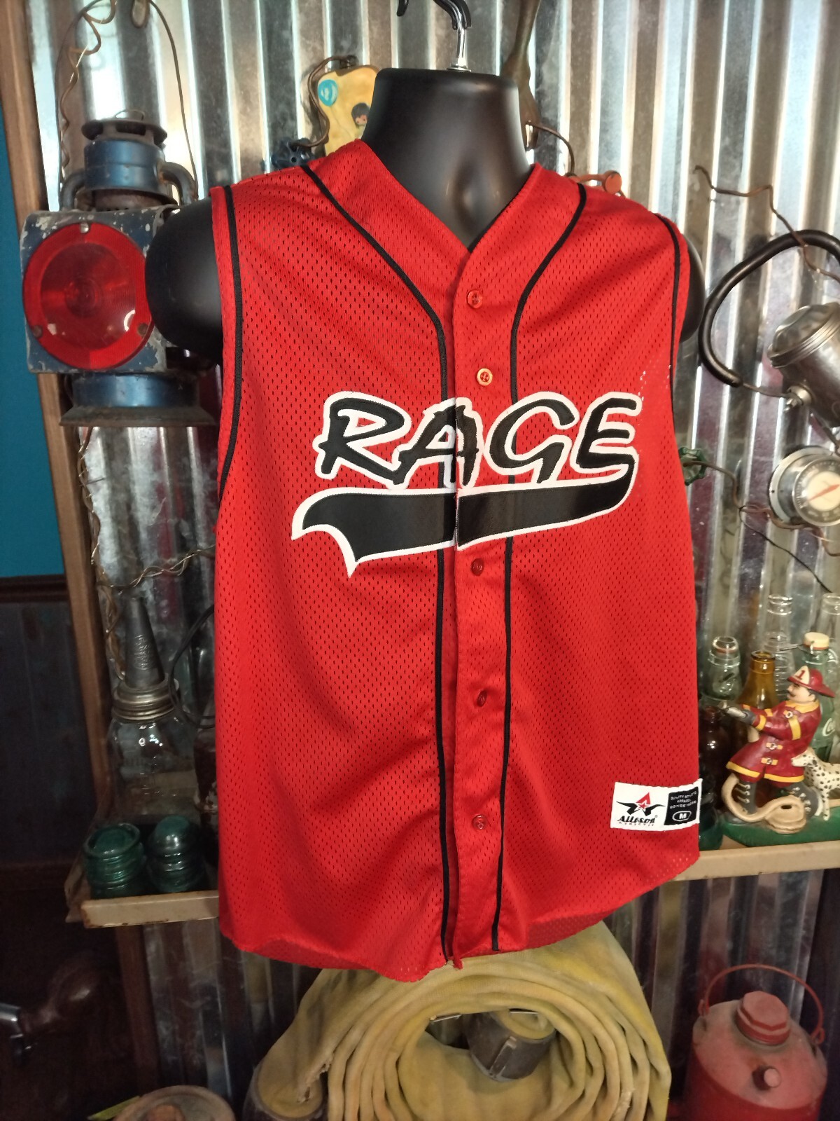 Vintage Alleson Athletic Jersey- RAGE Against The Machine Washable #7 Size M gallery