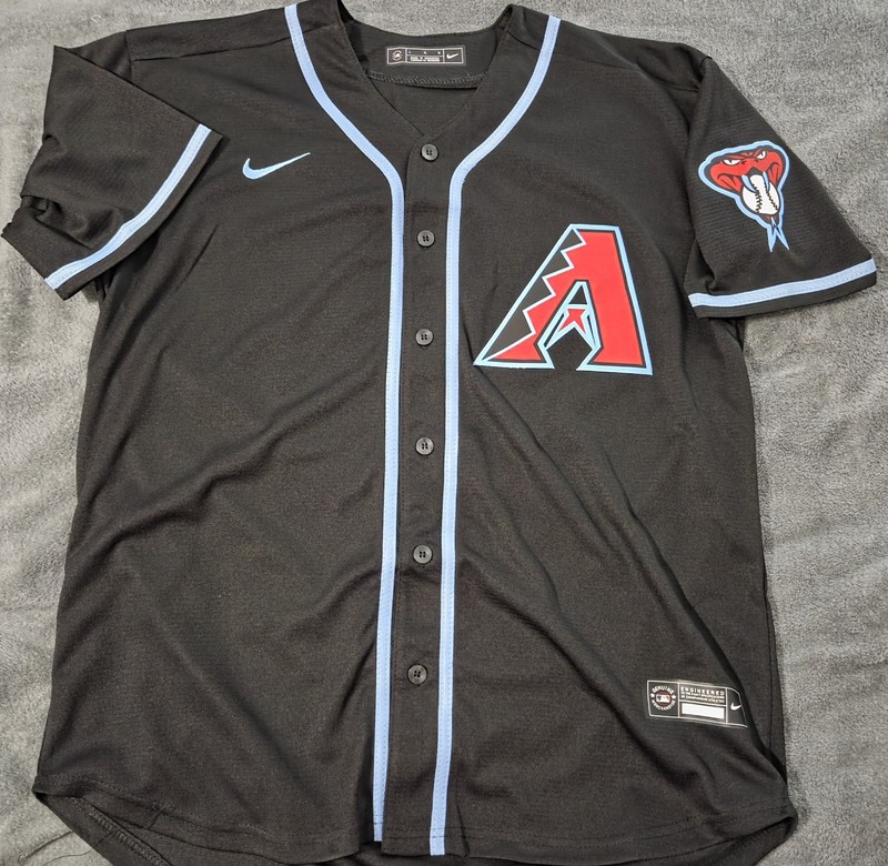 Fast Free Shipping! Large Corbin Carroll Arizona Diamondbacks Stitched Jersey 7 gallery