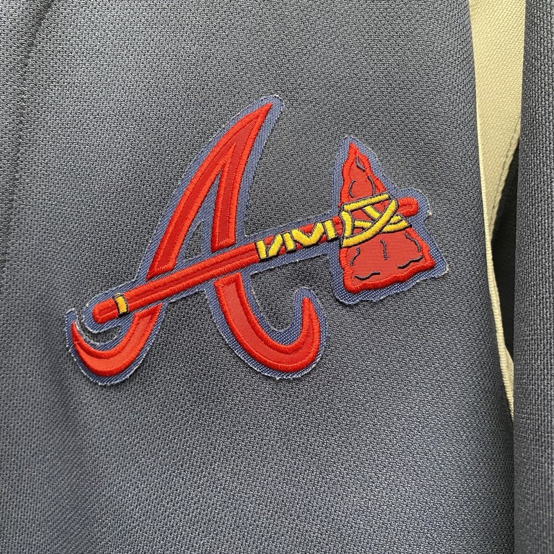 Atlanta Braves men's size XL baseball jersey button short sleeve MLB True Fan gallery